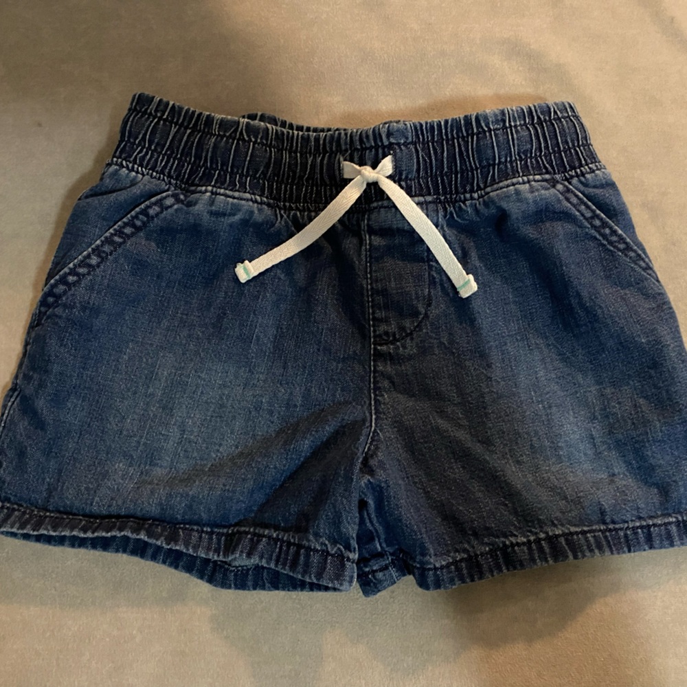 Cat & Jack Blue Elastic Waist Denim Shorts